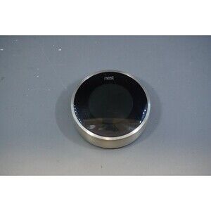 Google Nest Learning Thermostat 2nd Gen T200577 Stainless Steel w Mounting Plate